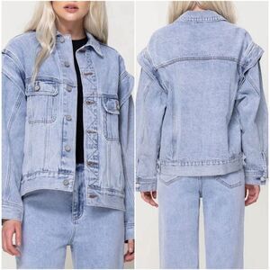 Vervet by flying monkey Rumors Denim Jean Jacket Boyfriend Fit Women’s XS NEW